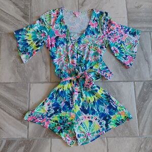 Lilly Pulitzer Madilyn Romper Multi Dive in 26761 Size Small